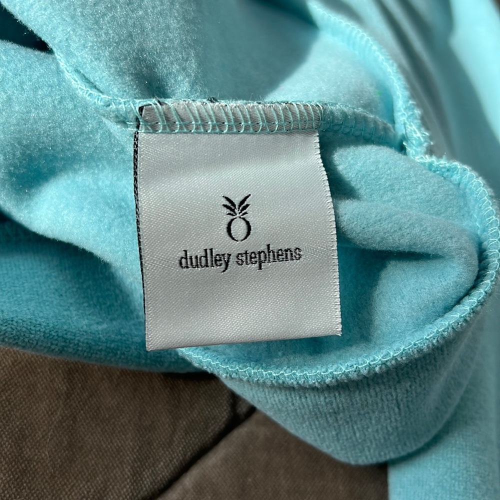CLEARANCE! Dudley Stephens Brighton Boatneck Top Terry Fleece Nantucket Fog Blue - Picture 9 of 10
